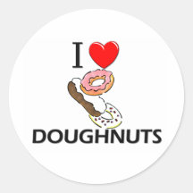 J'aime des beignets autocollants