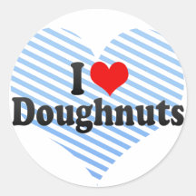 J'aime des beignets autocollants