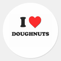 J'aime des beignets autocollants