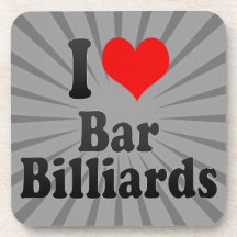 J'aime des billards de barre sous-bock