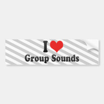 J'aime des bruits de groupe autocollant pour voiture