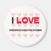 J'AIME DES CADRES DIRIGEANTS DE CADRE D'ENTREPRISE MAGNETS POUR RÉFRIGÉRATEUR