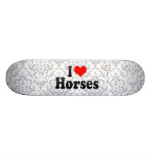 J'aime des chevaux planche à roulette