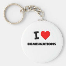 J'aime des combinaisons porte-clé