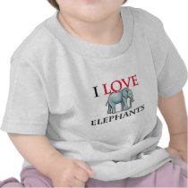 J'aime des éléphants t-shirt
