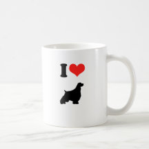 J'aime des épagneuls de sprinter tasses