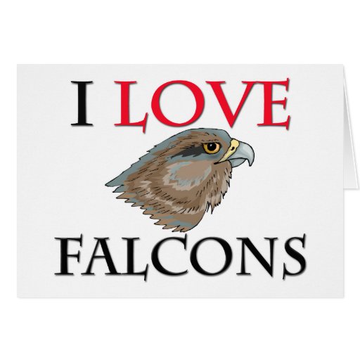 J'aime des Falcons Carte De Vœux