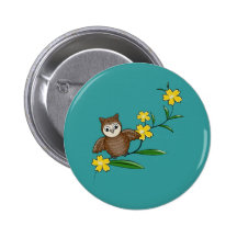 J'aime des fleurs badge avec épingle