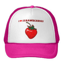 J'aime des fraises casquettes