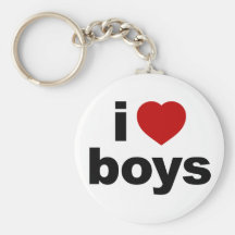 J'aime des garçons Keychain Porte-clef