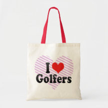 J'aime des golfeurs sacs en toile