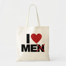 J'aime des hommes sac de toile
