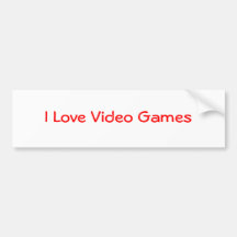 J'aime des jeux vidéo autocollants pour voiture