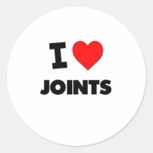 J'aime des joints autocollant
