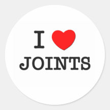 J'aime des joints autocollant rond