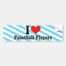 J'aime des joueurs de Paintball Adhésif Pour Voiture