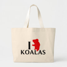 J'aime des koala sacs fourre-tout
