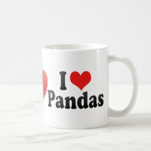 J'aime des pandas tasse