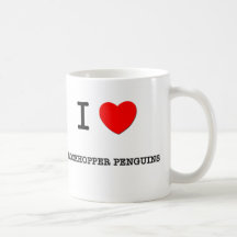J'aime des PINGOUINS de ROCKHOPPER Tasses À Café