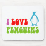 J'aime des pingouins tapis de souris