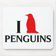 J'aime des pingouins tapis de souris