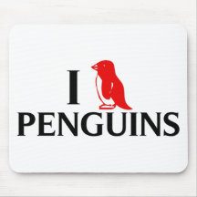 J'aime des pingouins tapis de souris