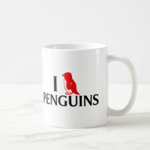 J'aime des pingouins tasse à café