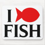 J'aime des poissons tapis de souris