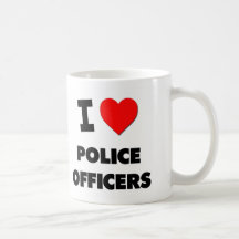 J'aime des policiers tasse
