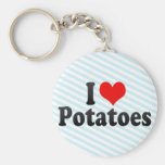J'aime des pommes de terre porte-clefs