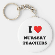 J'aime des professeurs de crèche porte-clef