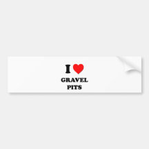 J'aime des puits de gravier autocollant pour voiture