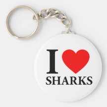 J'aime des requins porte-clefs