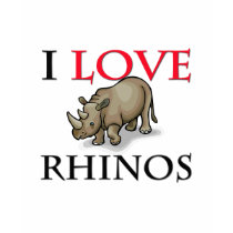 J'aime des rhinocéros t-shirt