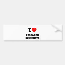 J'aime des scientifiques de recherches autocollants pour voiture