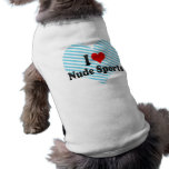 J'aime des sports nus manteaux pour animaux domestiques