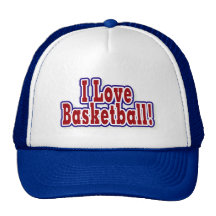 J'aime des T-shirts et des cadeaux de basket-ball Casquettes