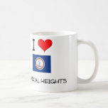 J'aime des tailles coloniales la Virginie Mugs À Café