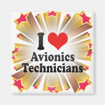 J'aime des techniciens de l'avionique aimant pour réfrigérateur