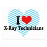 J'aime des techniciens de rayon X Cartes Postales