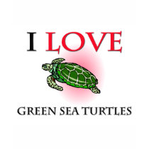 J'aime des tortues de mer verte t-shirt