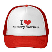 J'aime des travailleurs de crèche casquette de camionneur