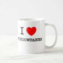 J'aime des vitres mug à café