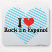 J'aime en Español de roche Tapis De Souris