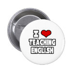 J'aime enseigner l'anglais pin's