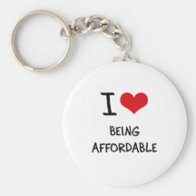 J'aime être abordable porte-clés