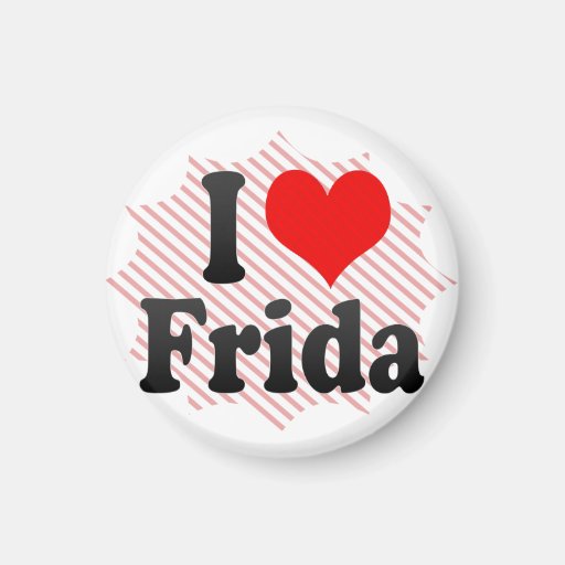 J'aime Frida Magnets Pour Réfrigérateur