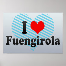 J'aime Fuengirola, Espagne Posters