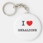 J'aime Geraldine Porte-clés