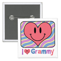 J'aime Grammy Pin's Avec Agrafe